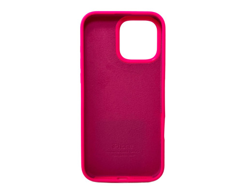 Чохол для смартфона Silicone Full Case AA Open Cam for Apple iPhone 16 Pro 23,Shiny Pink