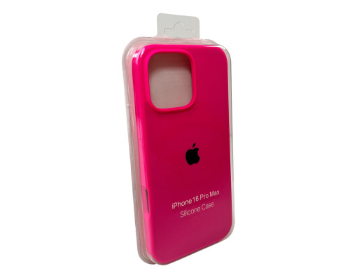 Чохол для смартфона Silicone Full Case AA Open Cam for Apple iPhone 16 Pro 23,Shiny Pink