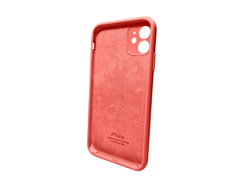 Чохол для смартфона Silicone Full Case AA Camera Protect for Apple iPhone 11 кругл 18,Peach