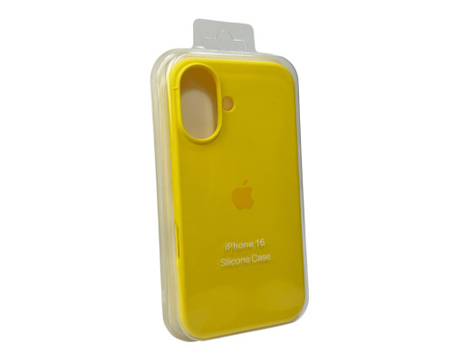 Чохол для смартфона Silicone Full Case AA Open Cam for Apple iPhone 16 56,Sunny Yellow