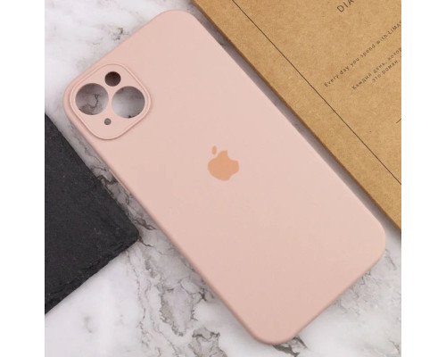 Чохол для смартфона Silicone Full Case AA Camera Protect for Apple iPhone 14 15,Pink Sand