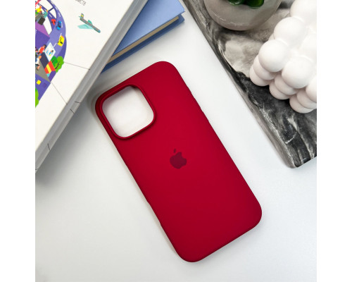 Чохол для смартфона Silicone Full Case AA Open Cam for Apple iPhone 16 Pro 35,Maroon