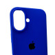 Чохол для смартфона Silicone Full Case AA Open Cam for Apple iPhone 16 45,Shiny Blue