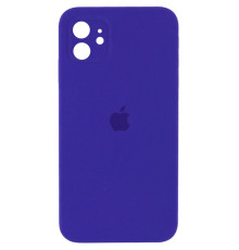 Чохол для смартфона Silicone Full Case AA Camera Protect for Apple iPhone 12 22,Dark Purple