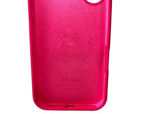 Чохол для смартфона Silicone Full Case AA Open Cam for Apple iPhone 16 23,Shiny Pink