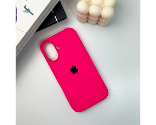 Чохол для смартфона Silicone Full Case AA Open Cam for Apple iPhone 16 23,Shiny Pink