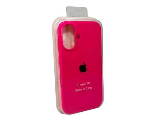 Чохол для смартфона Silicone Full Case AA Open Cam for Apple iPhone 16 23,Shiny Pink