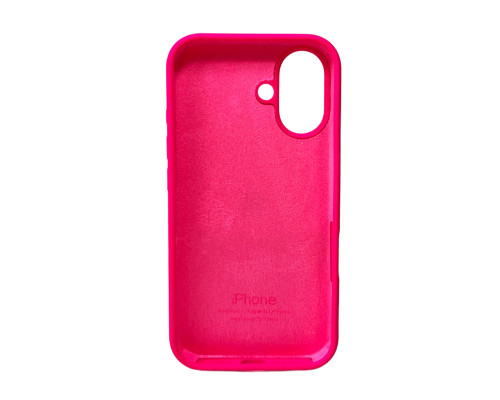 Чохол для смартфона Silicone Full Case AA Open Cam for Apple iPhone 16 23,Shiny Pink