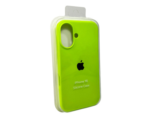 Чохол для смартфона Silicone Full Case AA Open Cam for Apple iPhone 16 24,Shiny Green