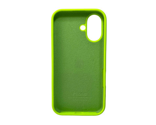 Чохол для смартфона Silicone Full Case AA Open Cam for Apple iPhone 16 24,Shiny Green