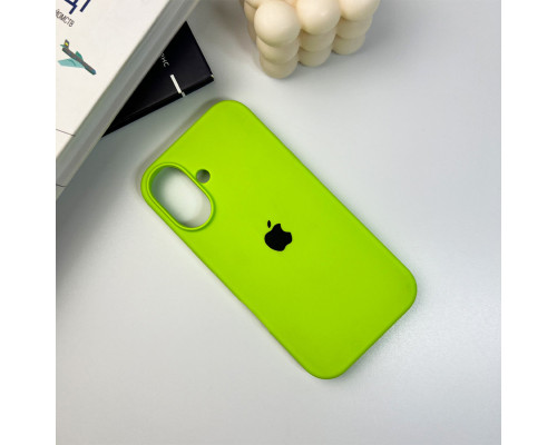 Чохол для смартфона Silicone Full Case AA Open Cam for Apple iPhone 16 24,Shiny Green