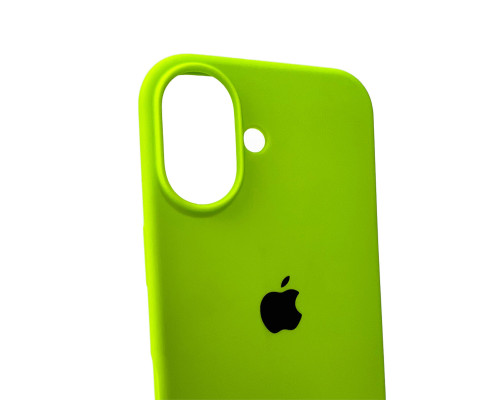 Чохол для смартфона Silicone Full Case AA Open Cam for Apple iPhone 16 24,Shiny Green