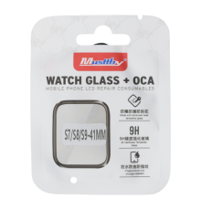 Скло дисплея Apple Watch Series 9 41mm black з OCA black (Musttby) PLS-00-00149216