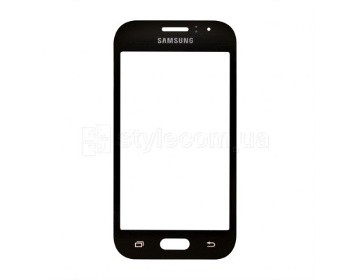 Скло дисплея для переклеювання Samsung Galaxy J1 Ace/J110 (2015) black Original Quality