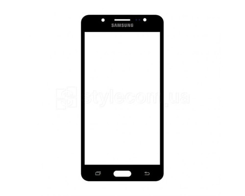 Скло дисплея для переклеювання Samsung Galaxy J5/J510 (2016) black Original Quality