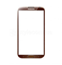 Скло дисплея для переклеювання Samsung Galaxy Note 2 N7100 coffee Original Quality TPS-2701582600005