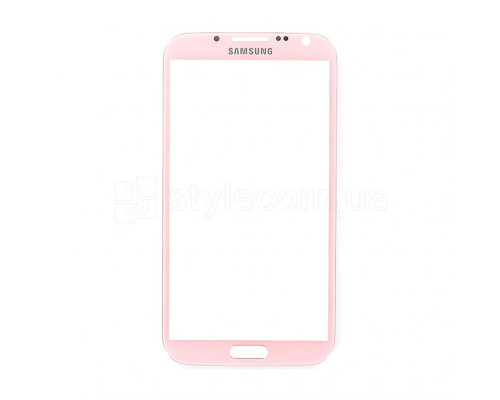 Скло дисплея для переклеювання Samsung Galaxy Note 2 N7100 pink Original Quality TPS-2701582500008