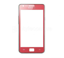 Скло дисплея для переклеювання Samsung Galaxy S2 I9100, Galaxy S2 Plus I9105 red Original Quality TPS-2701583100009