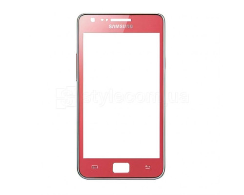 Скло дисплея для переклеювання Samsung Galaxy S2 I9100, Galaxy S2 Plus I9105 red Original Quality TPS-2701583100009