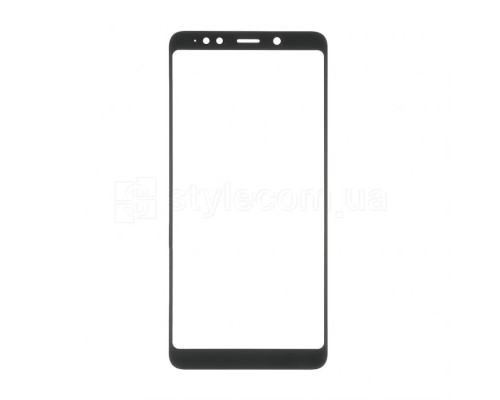 Скло дисплея для переклеювання Xiaomi Redmi Note 5, Redmi Note 5 Pro з OCA-плівкою black Original Quality TPS-2710000215370