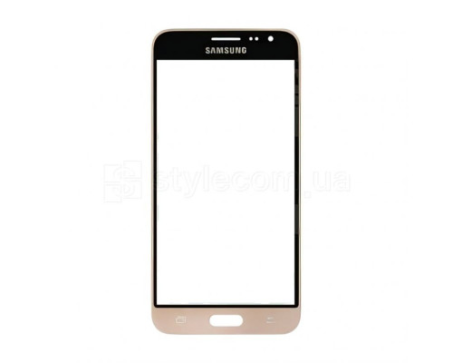 Скло дисплея для переклеювання Samsung Galaxy J3/J320 (2016) black/gold Original Quality TPS-2710000145066