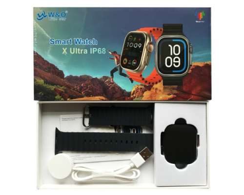 Смарт-годинник Smart Watch W&O X Ultra IP68 Чорний mag-2000001605745137469