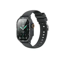 Смарт-годинник XO J12 AMOLED Screen Smart Sports Talking Watch Чорний mag-6920680823307144189