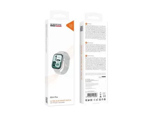 Смарт-годинник BOROFONE BD14 Plus Smart watch(call version) сірий mag-6941991126208147029