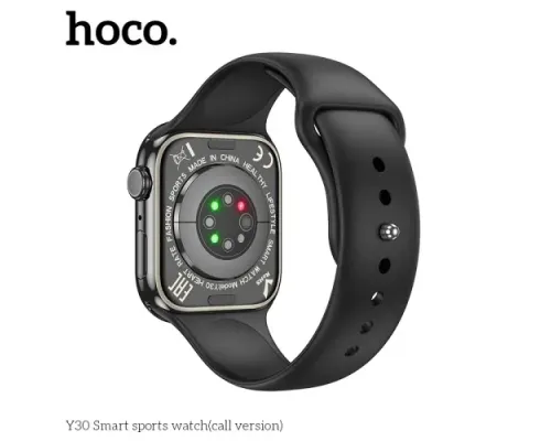 Смарт-годинник HOCO Y30 Smart sports watch(call version) Black mag-6942007648950153777