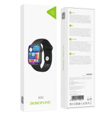 Смарт-годинник BOROFONE BD6 Smart sports watch(call version) чорний mag-6941991110412137611