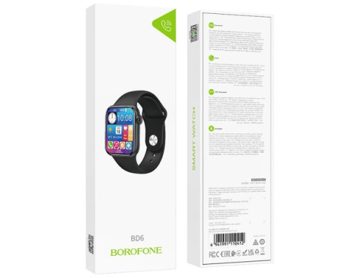 Смарт-годинник BOROFONE BD6 Smart sports watch(call version) чорний mag-6941991110412137611