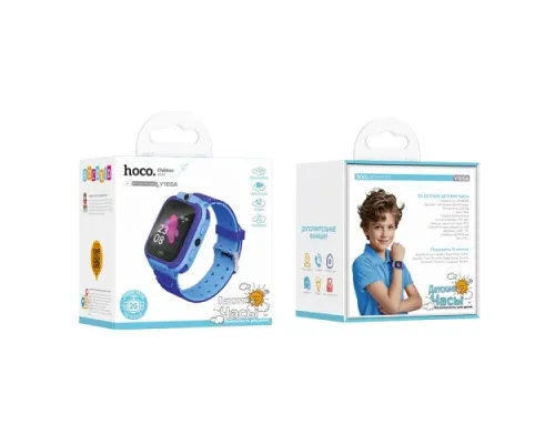 Смарт-годинник дитячий HOCO Y105A children phone watch blue mag-6942007658676154155