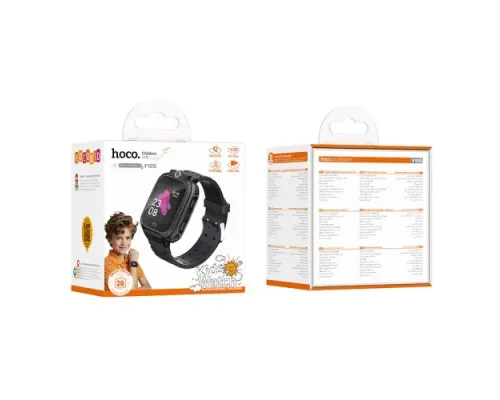 Смарт-годинник дитячий HOCO Y105 children phone watch black mag-6942007658638145104