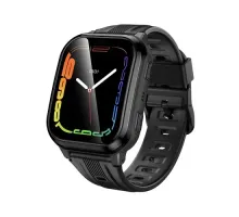 Смарт-годинник дитячий HOCO Y108 4G children phone-watch black mag-6942007680936154076