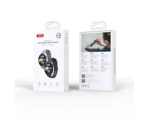 Смарт-годинник XO J14 Round 1.75 inch AMOLED Large Screen Sports Watch Чорний mag-6975837586253147350