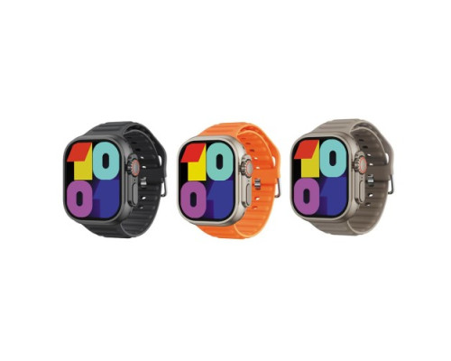 Смарт-годинник XO M10Ultra 9th Wireless Charging Smart Sports Talking Watch Чорний mag-692068086088358858