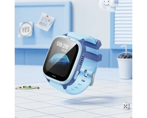 Смарт-годинник дитячий HOCO Y106 4G children phone watch blue mag-6942007658706152320
