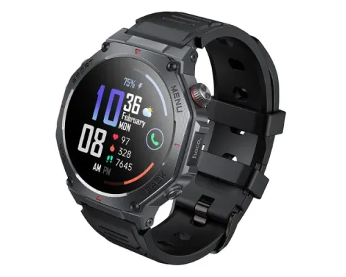 Смарт-годинник HOCO Y37 AMOLED GPS sports watch(call version) Black mag-6942007666046152824
