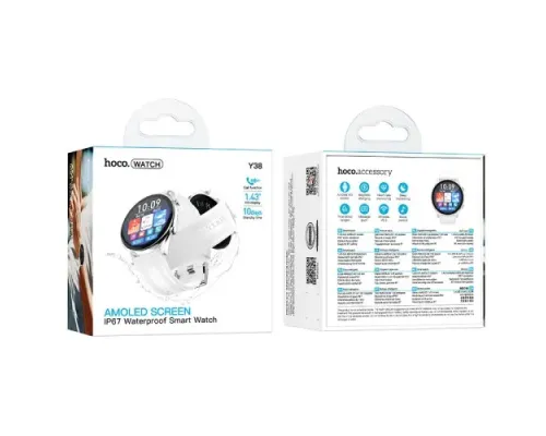 Смарт-годинник HOCO Y38 AMOLED Smart watch(call version) gold mag-6942007672061151864