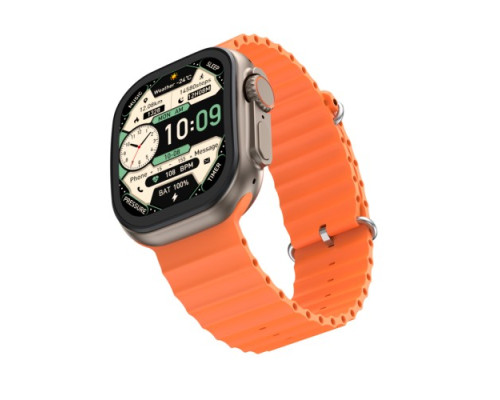 Смарт-годинник XO M11Ultra Curved Screen 9th Generation Wireless Smart Talking Watch помаранчевий mag-6975837581524136237