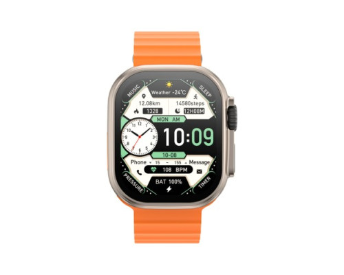Смарт-годинник XO M11Ultra Curved Screen 9th Generation Wireless Smart Talking Watch помаранчевий mag-6975837581524136237