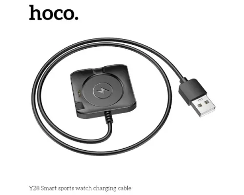 Кабель магнітний для HOCO Y28 Smart sports watch charging cable Black mag-6942007648509144068