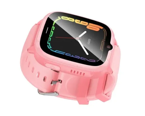 Смарт-годинник дитячий HOCO Y106 4G children phone watch pink mag-6942007658713152321