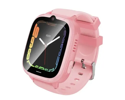 Смарт-годинник дитячий HOCO Y106 4G children phone watch pink mag-6942007658713152321