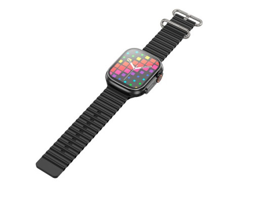 Смарт-годинник HOCO DY12 Ultra AMOLED Smart sports watch (call version) Black mag-6942007615778137214