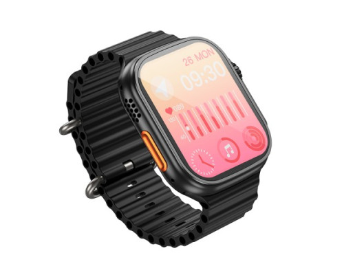 Смарт-годинник HOCO DY12 Ultra AMOLED Smart sports watch (call version) Black mag-6942007615778137214