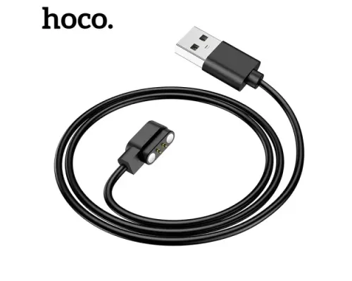 Кабель магнітний для HOCO Y20 Smart sports watch charging cable Black mag-6942007619424152101