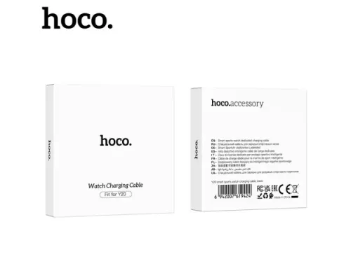 Кабель магнітний для HOCO Y20 Smart sports watch charging cable Black mag-6942007619424152101