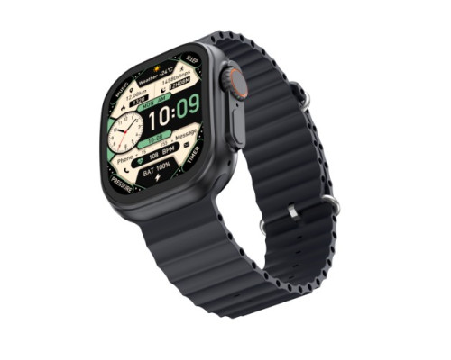 Смарт-годинник XO M11Ultra Curved Screen 9th Generation Wireless Charging Smart Talking Watch чорний mag-6975837581531136238