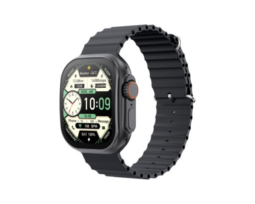 Смарт-годинник XO M11Ultra Curved Screen 9th Generation Wireless Charging Smart Talking Watch чорний mag-6975837581531136238